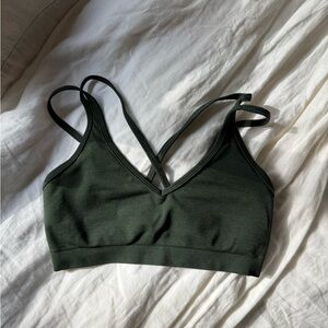 Alphalete Deep Green Sports Bra